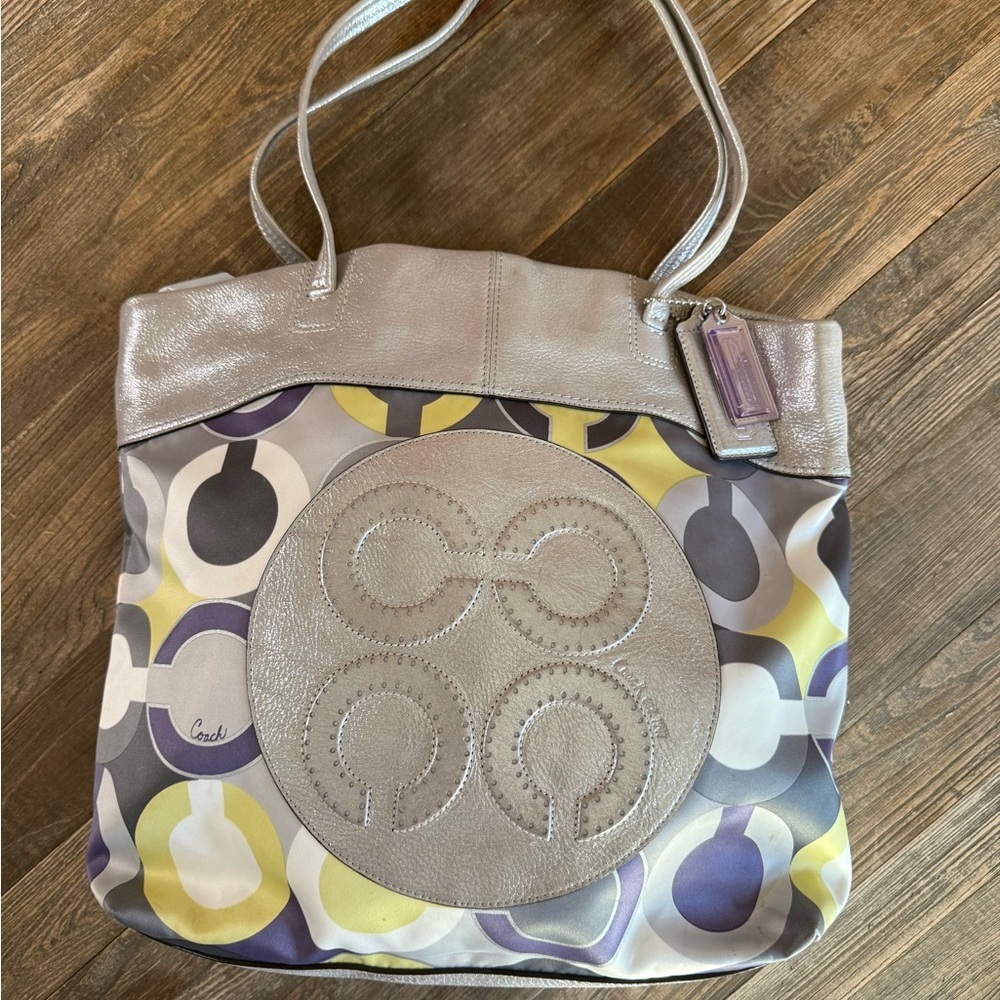 Vintage Coach Julia OP Tote Bag/  Vintage Coach Bags Y2K Vintage Coach - Picture 7 of 8